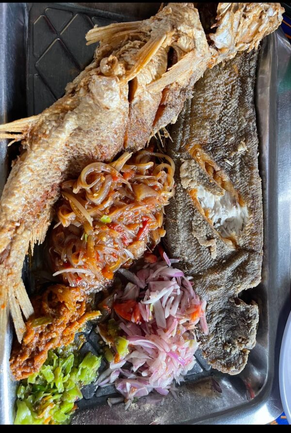 Poisson Frit Attiéké