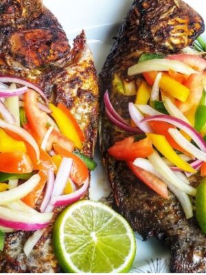 poisson-tilapia-braisé Poisson braisé